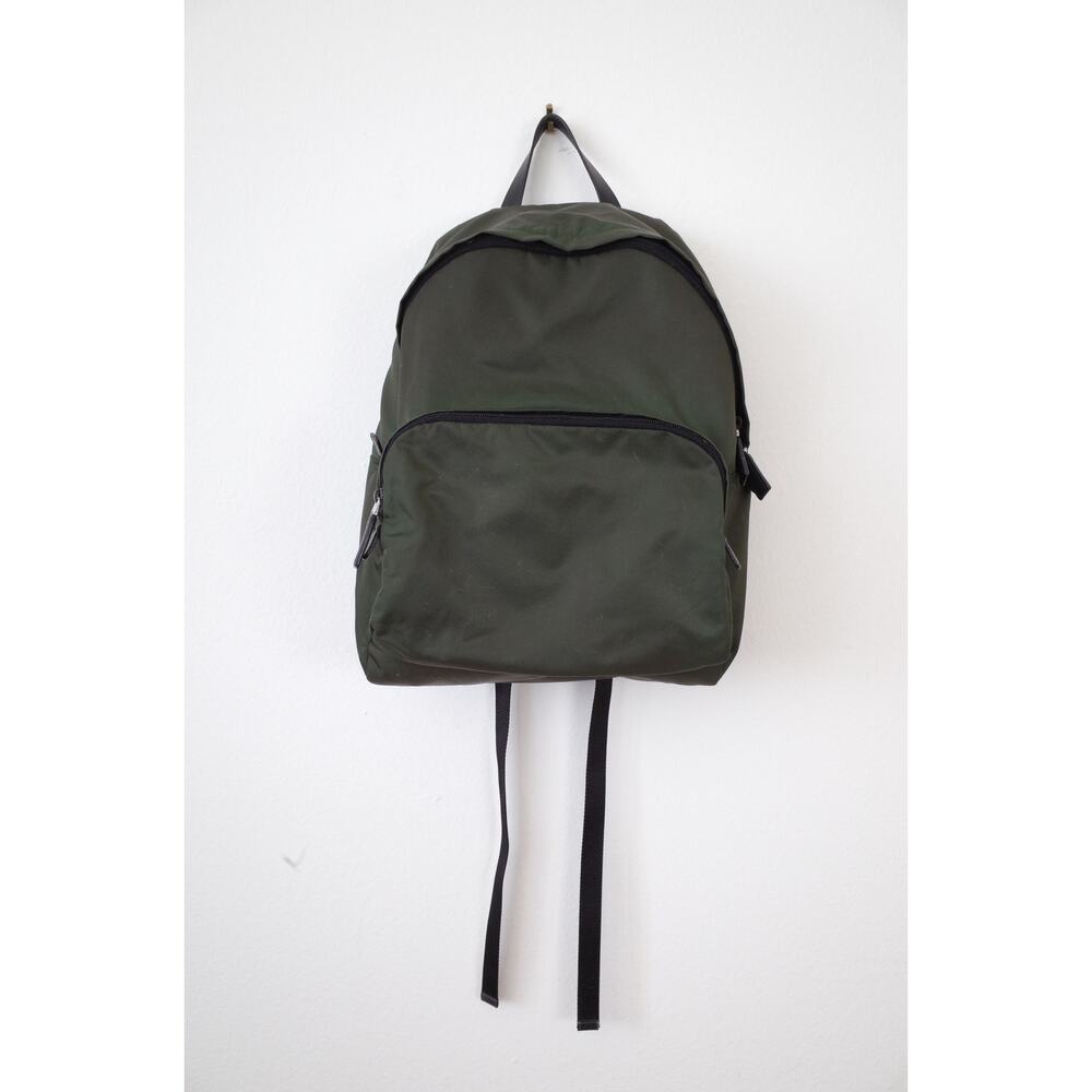 Prada Tessuto Nylon Olive Green Backpack